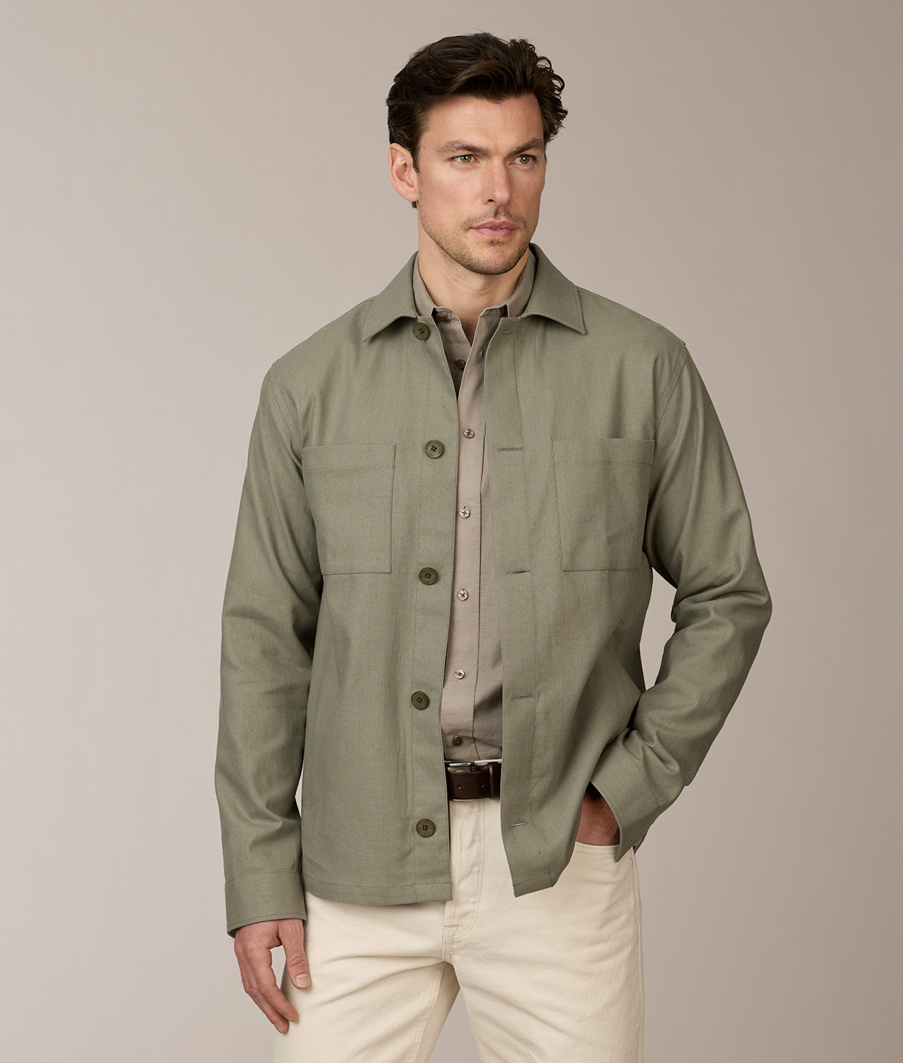Eric Ivy Linen Overshirt