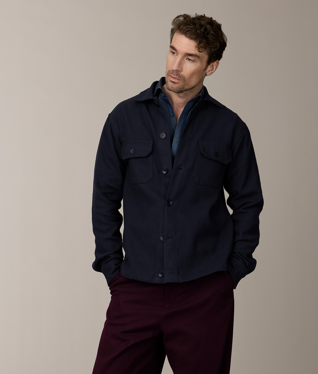 Rugged Twill Overshirt